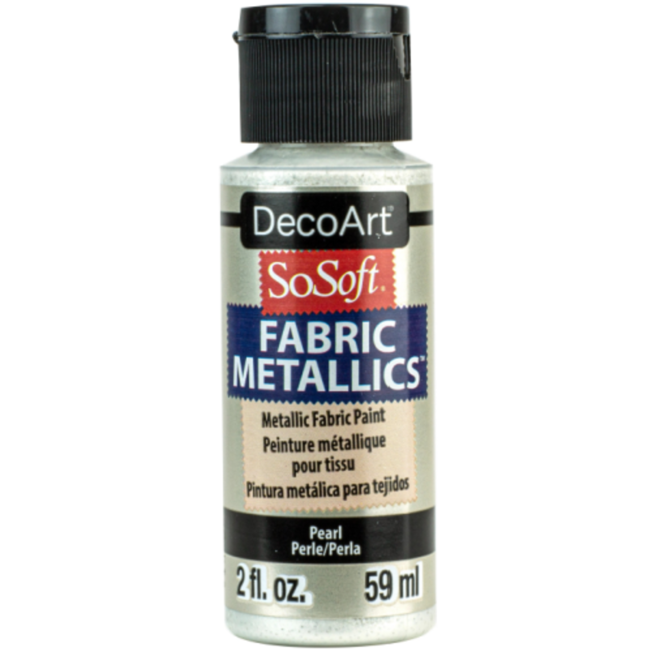 DecoArt SoSoft Metallic Fabric Paint 2oz – The Ultimate Soft, Flexible, Machine Washable Acrylic Paint for Clothing, Canvas Shoes, Tote Bags & DIY Crafts